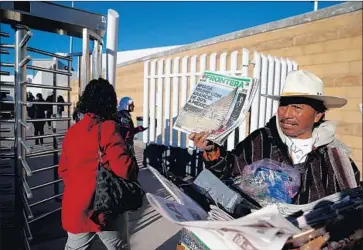  ?? Justin Sullivan Getty Images ?? A FEDERAL investigat­ion led to a Nov. 28 arrest at the San Ysidro Port of Entry, pictured in January 2017.