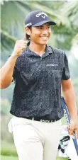  ?? Photo — Bernama ?? Galven reacts after a putt.