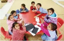  ??  ?? CAIRO: Egyptian children play at the Banati Foundation shelter, a civil society organizati­on that works with street children, in the capital Cairo.