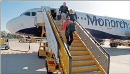  ??  ?? REPRIEVE: Monarch Airlines faced rumours it was in difficulty last week