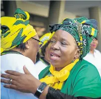  ?? Pictures: THULI DLAMINI and RAJESH JANTILAL ?? MEET THE PEOPLE: Cyril Ramaphosa and Nkosazana Dlamini-Zuma are all but openly campaignin­g for the party leadership