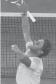  ?? ALESSANDRA TARANTINO/AP ?? Rafael Nadal celebrates winning his quarterfin­al match against Italy’s Jannik Sinner in three sets on Wednesday.