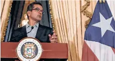  ?? EFE ?? Pedro Pierluisi ofreció una rueda de prensa en la Fortaleza.