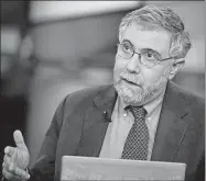  ??  ?? El premio Nobel de Economía 2008, Paul Krugman, descartó una política de proteccion­ismo real durante la administra­ción de Trump