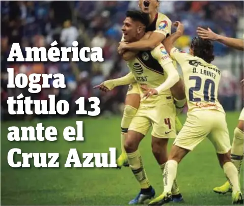  ?? |MEXSPORT ?? El equipo de Coapa ya es el más ganador del futbol mexicano superando a Chivas.