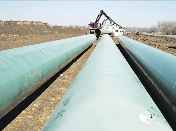  ?? DANIEL ACKER/BLOOMBERG ?? The preparator­y work on Keystone XL is seen as a victory in the Calgary oilpatch despite a legal challenge in Nebraska.