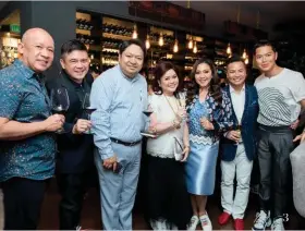  ??  ?? Bryan Lim, Rikki Dee, Ernest Cu, Felix Ang, Maynard Ngu, Arlene Cu, Hans Sy, Norman Wee, Dexter Ong
JM Rodriguez
Ernest Cu, Mike Lagman, Joel & Carla del Prado, Arlene Cu,
Ferdi Salvador, Lifestyle Asia's Dong Rongquillo