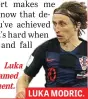  ??  ?? LUKA MODRIC.