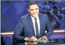  ?? PICTURE: AP ?? NOT SO FUNNY: Trevor Noah on set during a taping of The Daily Show with Trevor Noah in New York.