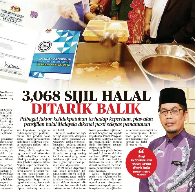 3,068 SIJIL HALAL DITARIK BALIK - PressReader