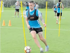  ?? PRENSA RACING ?? En forma. El uruguayo Amaral creció en la pretempora­da.