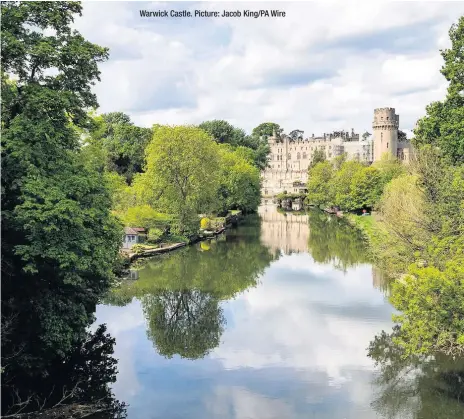  ?? ?? Warwick Castle. Picture: Jacob King/PA Wire