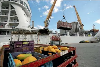  ??  ?? The Aranui 5 is part-passenger, part-cargo ship.