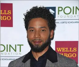  ?? ANGELA WEISS — AFP/GETTY IMAGES ?? Chicago police on Wednesday charged TV actor Jussie Smollett with lying to authoritie­s about being the victim of a racist and homophobic attack in Chicago. Smollett is facing felony criminal charges for allegedly filing a false police report.