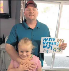  ?? FAMILY PHOTOS ?? Journey Atterbury, an 8-year-old girl from Wheatfield, with her father, Matt Atterbury, who often struggles to explain news of the day to her.