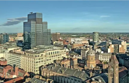  ?? ?? 103 Colmore Row rises above the skyline of Birmingham