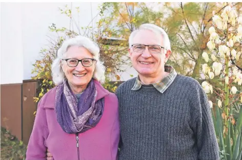  ?? FOTO: CHRISTIAN BEIER ?? Zum Schutz von Fledertier­en leisteten Michèle und Helmut Pötzsch Pionierarb­eit.