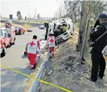  ?? JOSÉ SALAS. ?? Hubo un despliegue de cuerpos de emergencia. /