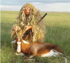  ??  ?? Even in open grassland, the suit worked well for me.