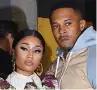  ??  ?? CLAIMS
Minaj and husband