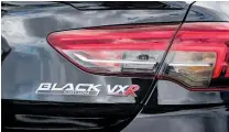  ?? Photo / Matthew Hansen ?? The Holden Commodore Black Edition, revealed earlier this week at Pukekohe Raceway.