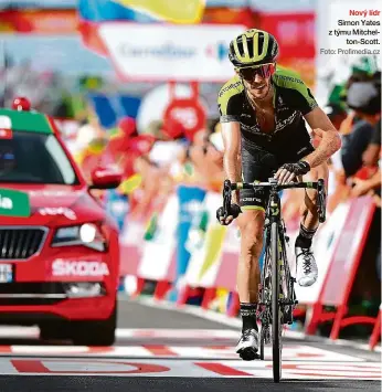  ?? Foto: Profimedia.cz ?? Simon Yates z týmu Mitchelton-Scott.