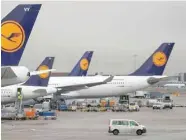  ??  ?? Planes of German air carrier Lufthansa are seen at Germany’s largest airport, Fraport, in Frankfurt, Germany. — Reuters