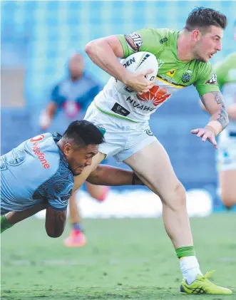  ?? Picture: GETTY ?? Curtis Scott of the Raiders must fight his way back into contention for selection.