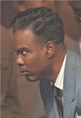  ?? PHOTOS BY ELIZABETH MORRIS/FX ?? In playing mob boss Loy Cannon in FX’s “Fargo,” Chris Rock says he was channeling his grandfathe­r.