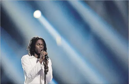  ?? DARRYL DYCK THE CANADIAN PRESS ?? Polaris short-lister Daniel Caesar performs at the Juno Awards in Vancouver. Performers singing in at least five languages are among this year's diverse selection of Polaris Music Prize nominees.