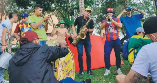  ?? / Cortesía ?? La capital santandere­ana acogió a hinchas de Pasto, Neiva, Bogotá, Tolima, Barranquil­la, Cartagena, Santa Marta y Tunja.