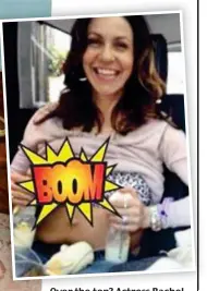  ?? ?? Over the top? Actress Rachel McAdams and TV’s Julia Bradbury with breast pumps