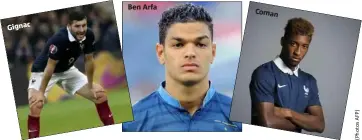  ??  ?? Gignac
Ben Arfa
Coman