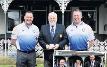  ??  ?? Family affair Tom with sons Craig and Gregor, who are also club members