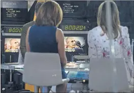  ?? [CRAIG RUTTLE/THE ASSOCIATED PRESS] ?? Co-anchors Hoda Kotb, left, and Savannah Guthrie sit on the set during a news segment of the “Today” show Thursday in the wake of the firing of longtime co-anchor Matt Lauer for “inappropri­ate sexual behavior.” Lauer said Thursday that repairing the...