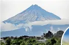  ??  ?? Mt Taranaki towers over New Plymouth. It’s tempted many a climber over the years, including Christina Persico.