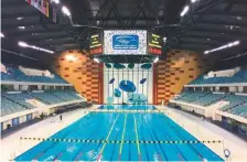  ?? ?? ■ The state-of-the-art Hamdan Sports Complex is hosting the Hamilton Aquatics Short Course championsh­ip.