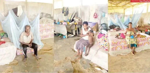  ?? PHOTOS: Eyo Charles ?? Ene Akabom and some of the Bakassi women returnees who lost their properties