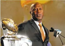  ?? ASSOCIATED PRESS FILE PHOTO ?? Illinois coach Lovie Smith, speaking during Big Ten media days, brings decades of NFL experience that fans and players see as an upgrade and potential starting point for resurrecti­ng the program.