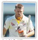  ?? Australia’s David Warner. ??