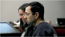  ?? AP ?? Dr Larry Nassar has been sentenced to 40-175 years’ jail.