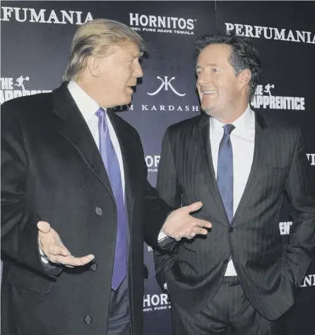  ??  ?? 0 Piers Morgan’s sycophanti­c questionin­g of Donald Trump was less Frost/nixon, more Lethal Weapon sequel