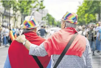  ?? SHUTTERSTO­CK PHOTO ?? Many older LGBTQ+ Canadians face challenges finding safe housing.