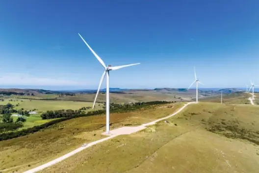  ?? Photo: supplied ?? The EDF Renewables wind farm at Waainek.