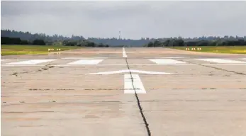  ?? FOTO: LINDA SEISS ?? Ist das Wetter zu schlecht, darf der Flugplatz im Take-off-Gewerbegeb­iet nicht angeflogen werden