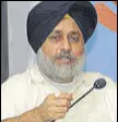  ?? ?? Sukhbir Singh Badal, chief, Shiromani Akali Dal