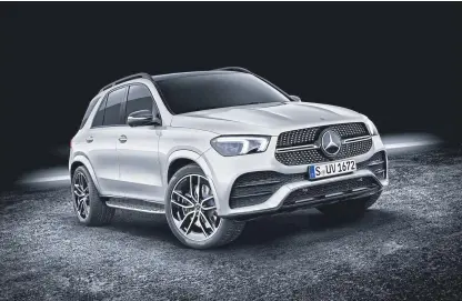  ??  ?? The new Mercedes GLE goes on sale next year.