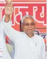  ??  ?? The JD(U)’S poor results would likely increase pressure on Chief Minister Nitish Kumar