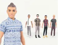  ?? Foto: Especial ?? Mattel lanzó 15 nuevos modelos del novio de Barbie, con diferentes figuras, color de piel, cabello y ropa./