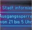  ?? FOTO: DPA ?? Von Mittwoch an gilt im Landkreis Biberach wieder eine nächtliche Ausgangssp­erre zwischen 21 und 5 Uhr.